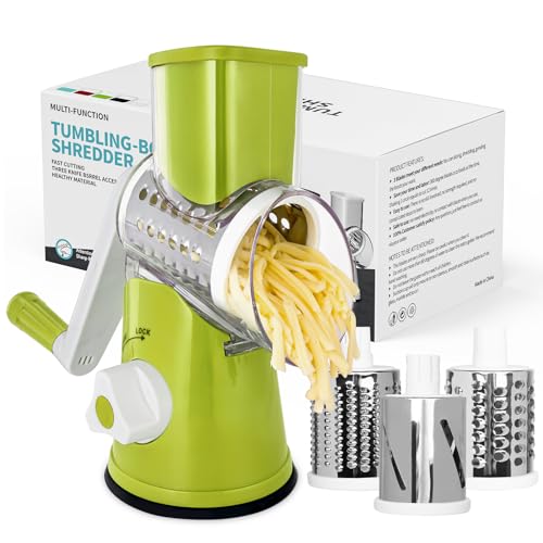 Multi-Function Rotary Cheese Grater & Vegetable Shredder