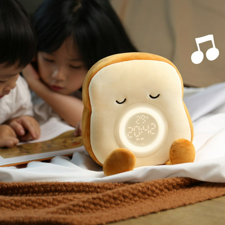 Cute Toast Alarm Clock with LED Display