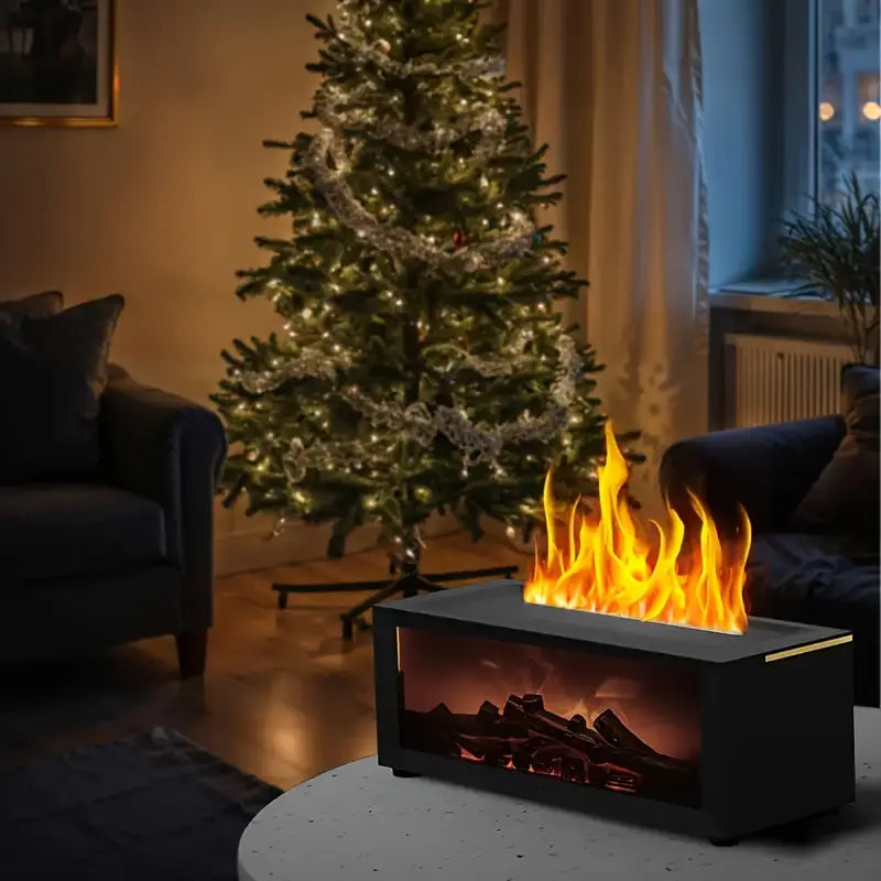 Electric Fireplace Heater with Color Changing Flames