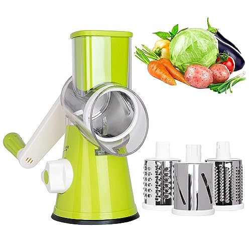 Multi-Function Rotary Cheese Grater & Vegetable Shredder