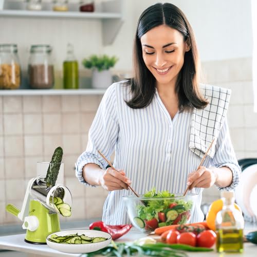 Multi-Function Rotary Cheese Grater & Vegetable Shredder