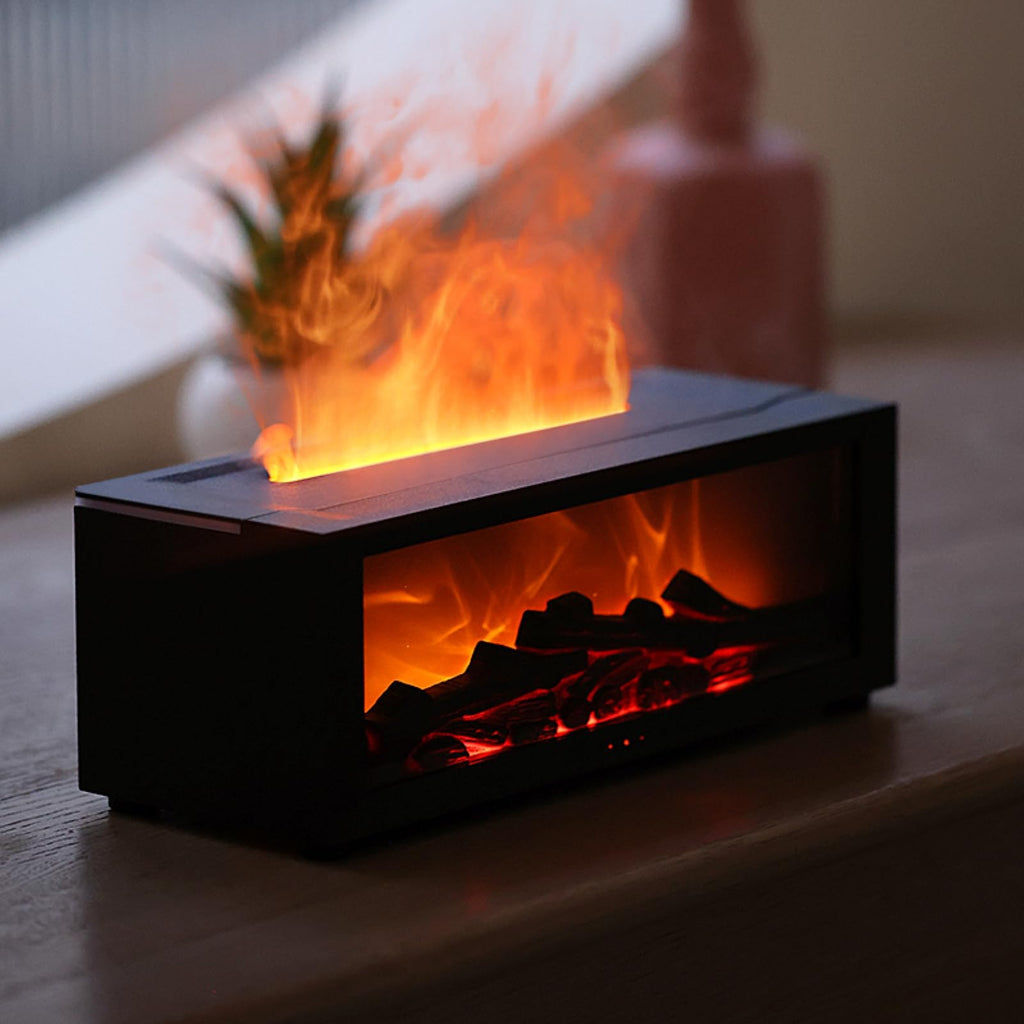 Electric Fireplace Heater with Color Changing Flames